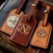 custom leather luggage tags